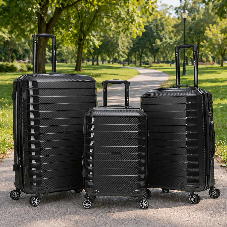 Premium ABS Lightweight Luggage Set – Durable, Silent Spinner Wheels, 3-Piece Travel Collection