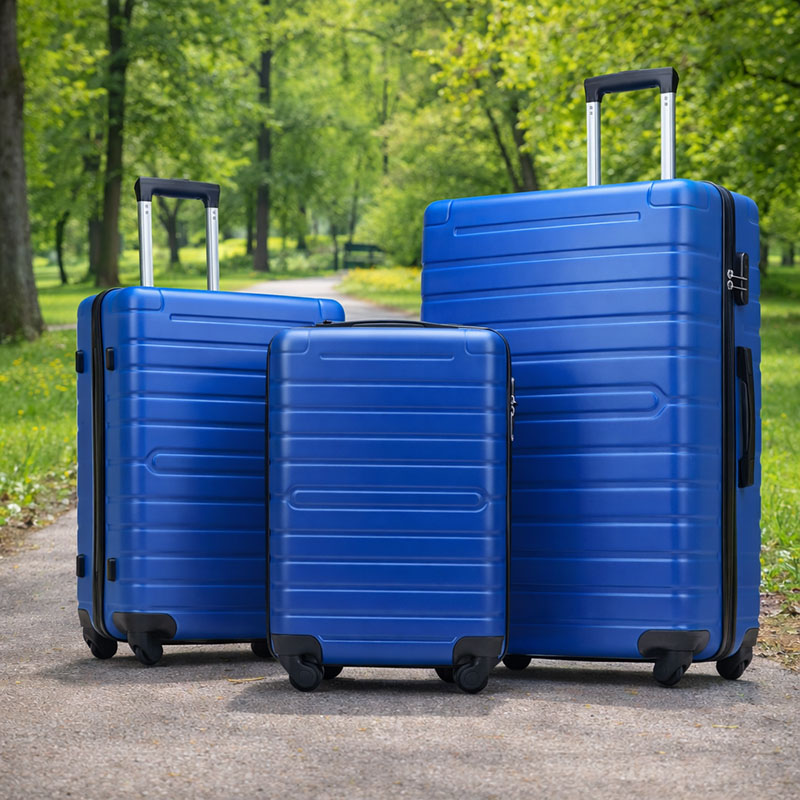 OEM ABS Lightweight 3 Piece Hard Shell Luggage Set for Wholesale & Travel Brands