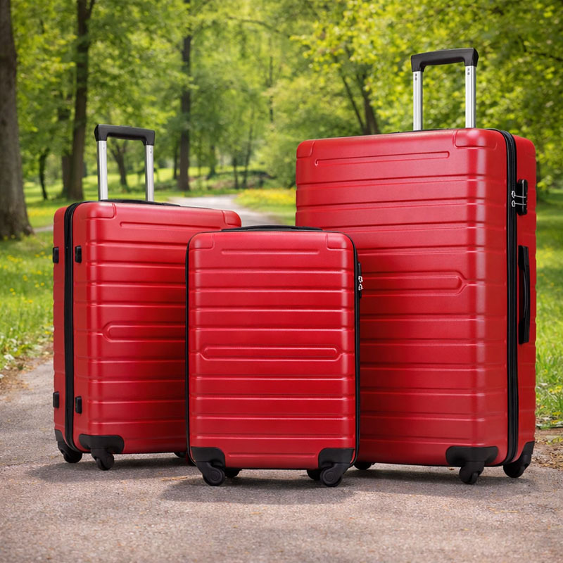 OEM ABS Lightweight 3 Piece Hard Shell Luggage Set for Wholesale & Travel Brands
