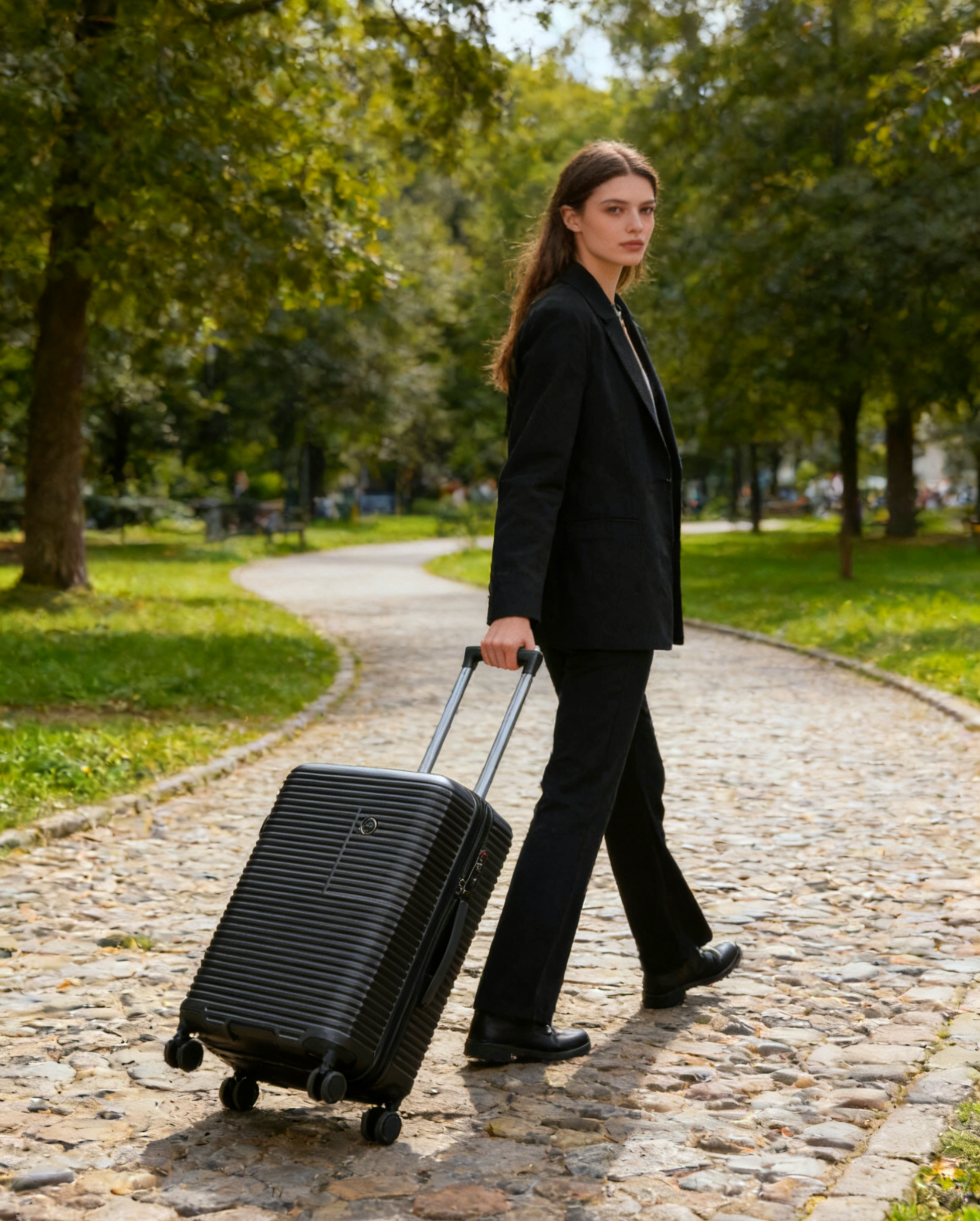 Minimalist 24-Inch Spinner Suitcase with Expandable Capacity and TSA Lock Hard Shell Lightweight Luggage