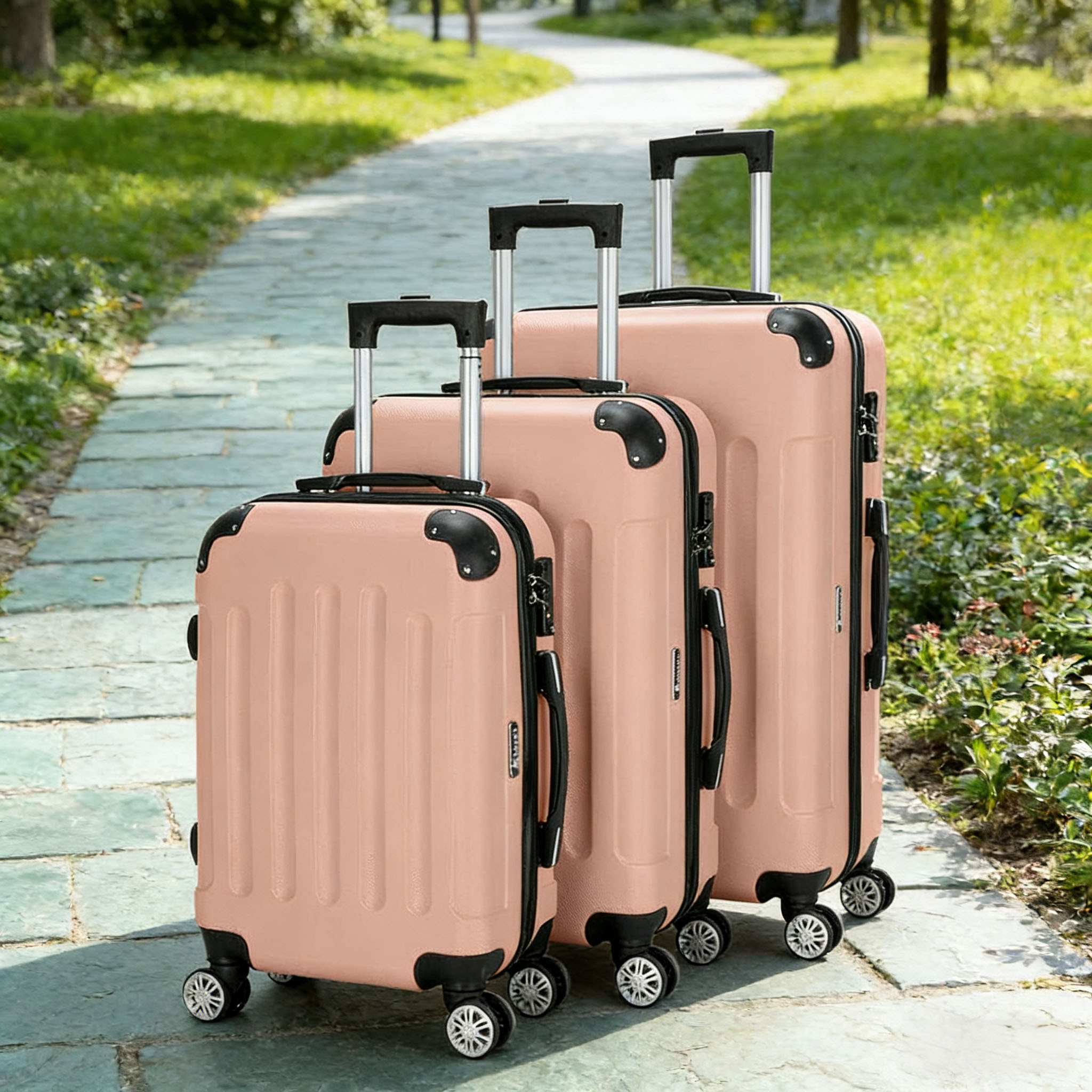 Lightweight Hard Shell 360° Spinner Trolley Luggage Set
