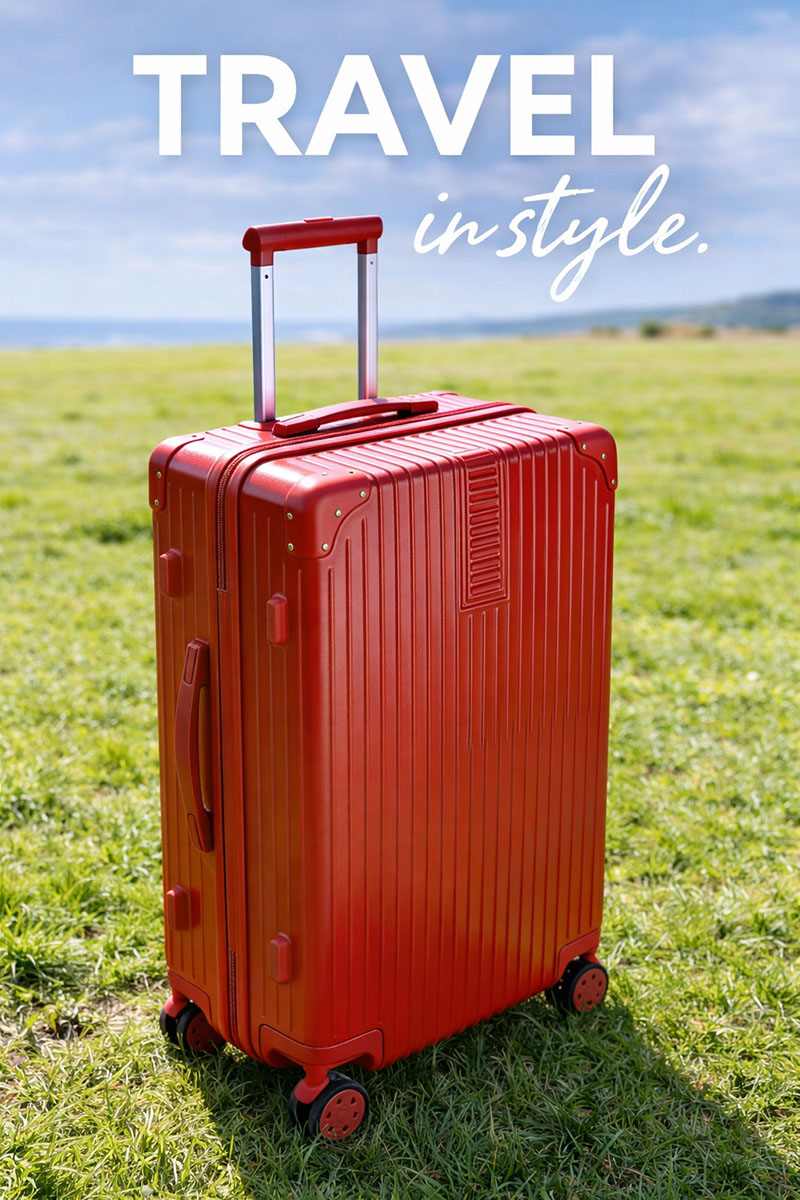4-Piece hard shell expandable 4 spinner wheels lightweight luggage