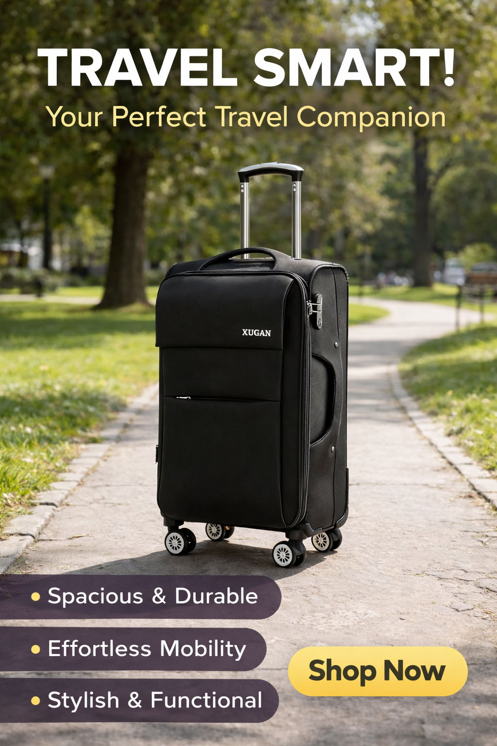 Large Capacity Travel Case Fabric Expandable Softside Luggage