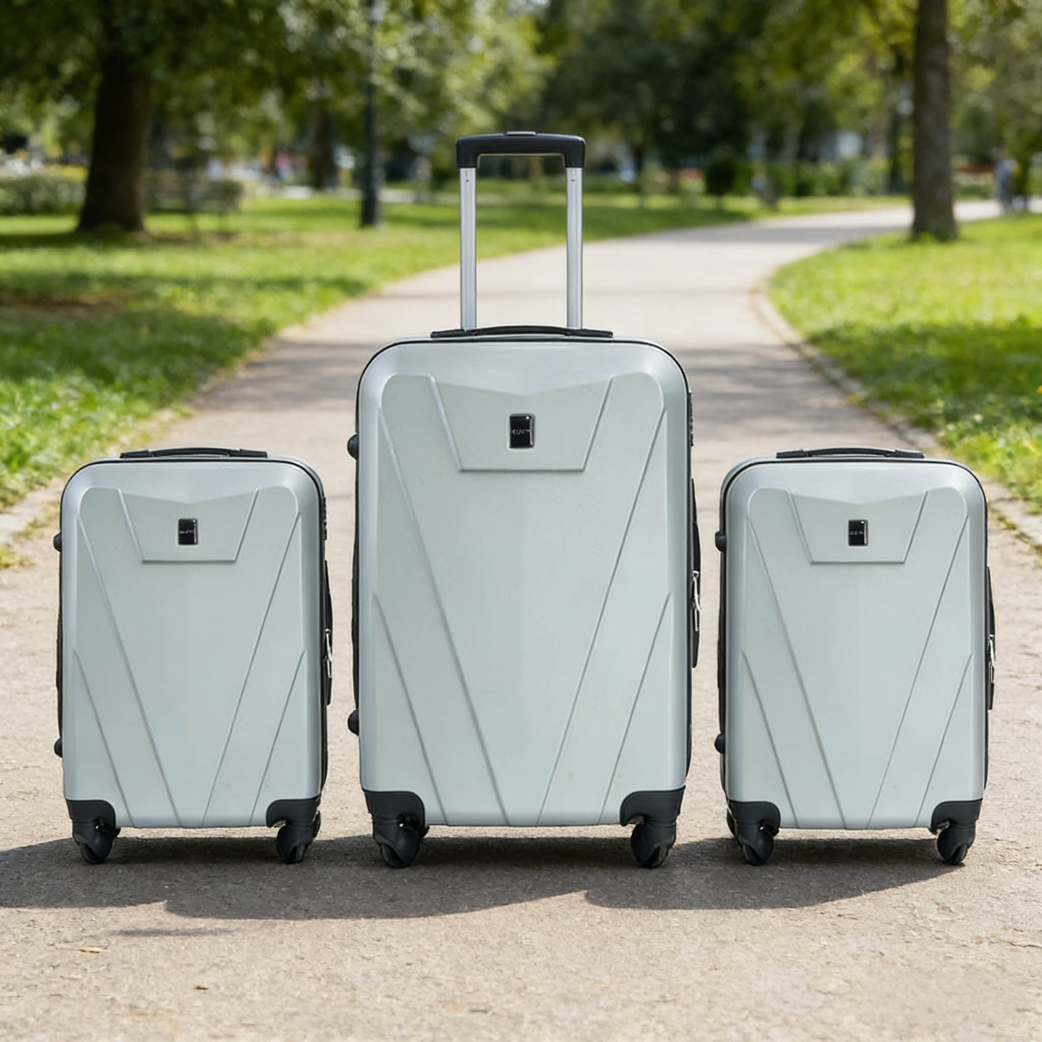 3-Piece Hardshell Luggage Set with TSA Lock & Spinner Wheels – ABS Lightweight Travel Suitcase (20/24/28 Inch)