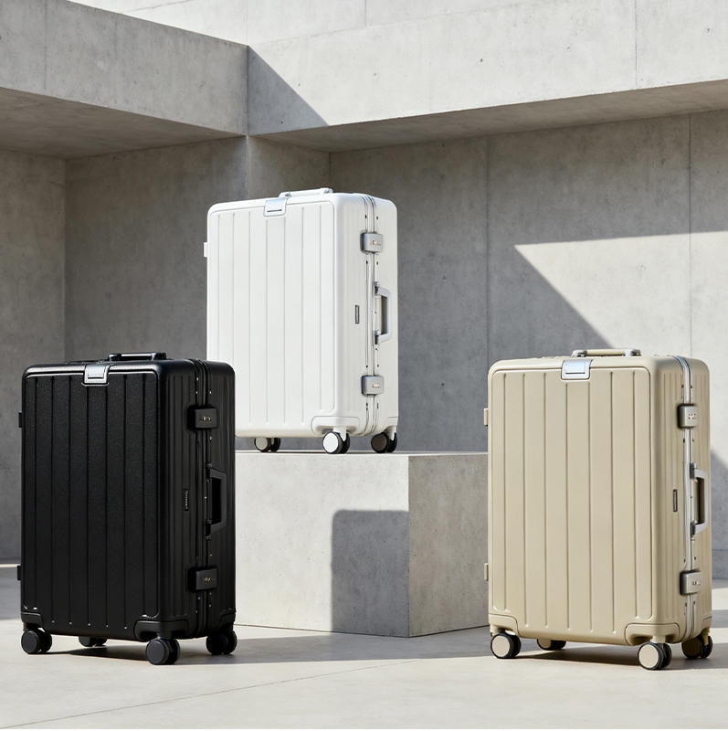 lightweight hardshell aluminum frame trolley case
