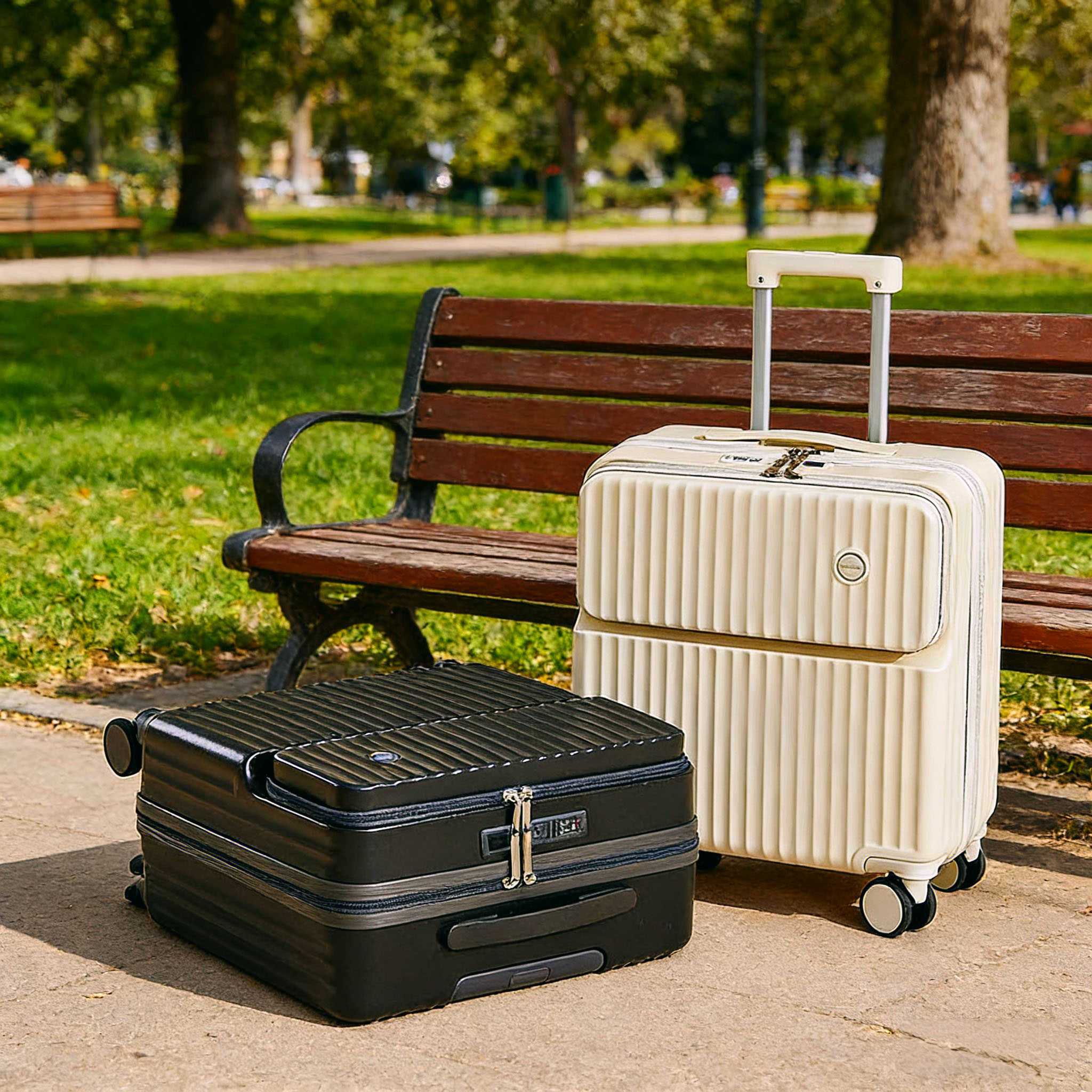 Lightweight Carry-On with Front Laptop Storage Luggage
