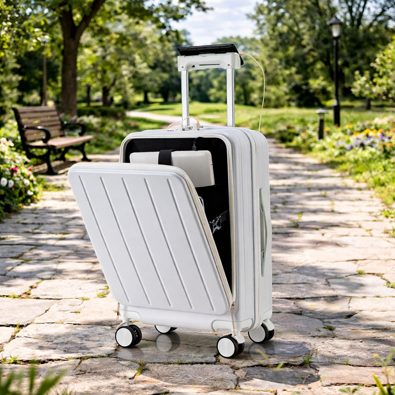 display of functions from Inch Checked Hard Shell Spinner Suitcase, Expandable ABS Luggage with TSA-Approved Lock and Silent Wheels for Business Travel and International Flights,phone holder,front laptop pocket display of functions from Inch Checked Hard Shell Spinner Suitcase, Expandable ABS Luggage with TSA-Approved Lock and Silent Wheels for Business Travel and International Flights,phone holder,front laptop pocket