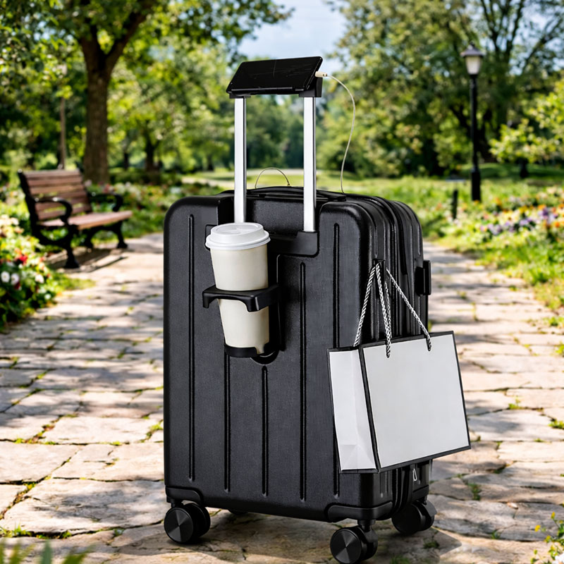 Large Capacity Hardside Luggage with Spinner Wheels – Lightweight Family Travel Suitcase with TSA Lock,back and side view Large Capacity Hardside Luggage with Spinner Wheels – Lightweight Family Travel Suitcase with TSA Lock,back and side view