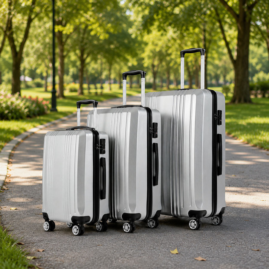 Lightweight 3 Piece Hard Shell Luggage Set,side view,3 pieces luggage set 20 Lightweight 3 Piece Hard Shell Luggage Set,side view,3 pieces luggage set 20