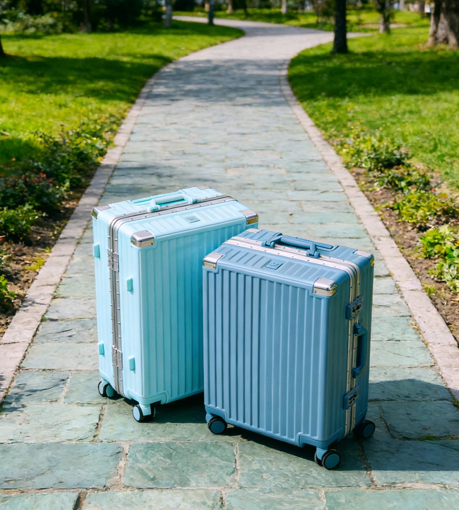 Lightweight Aluminum Frame hard shell Spinner Wheels  travel Luggage