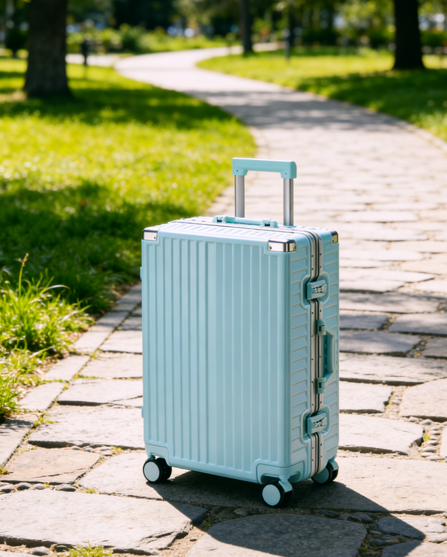 Lightweight Aluminum Frame hard shell Spinner Wheels  travel Luggage