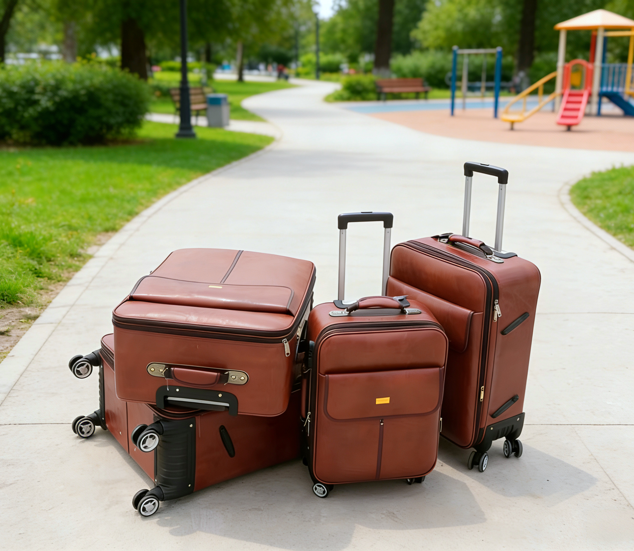 Lightweight Durable Travel Suitcase Set With Wheels Luggage