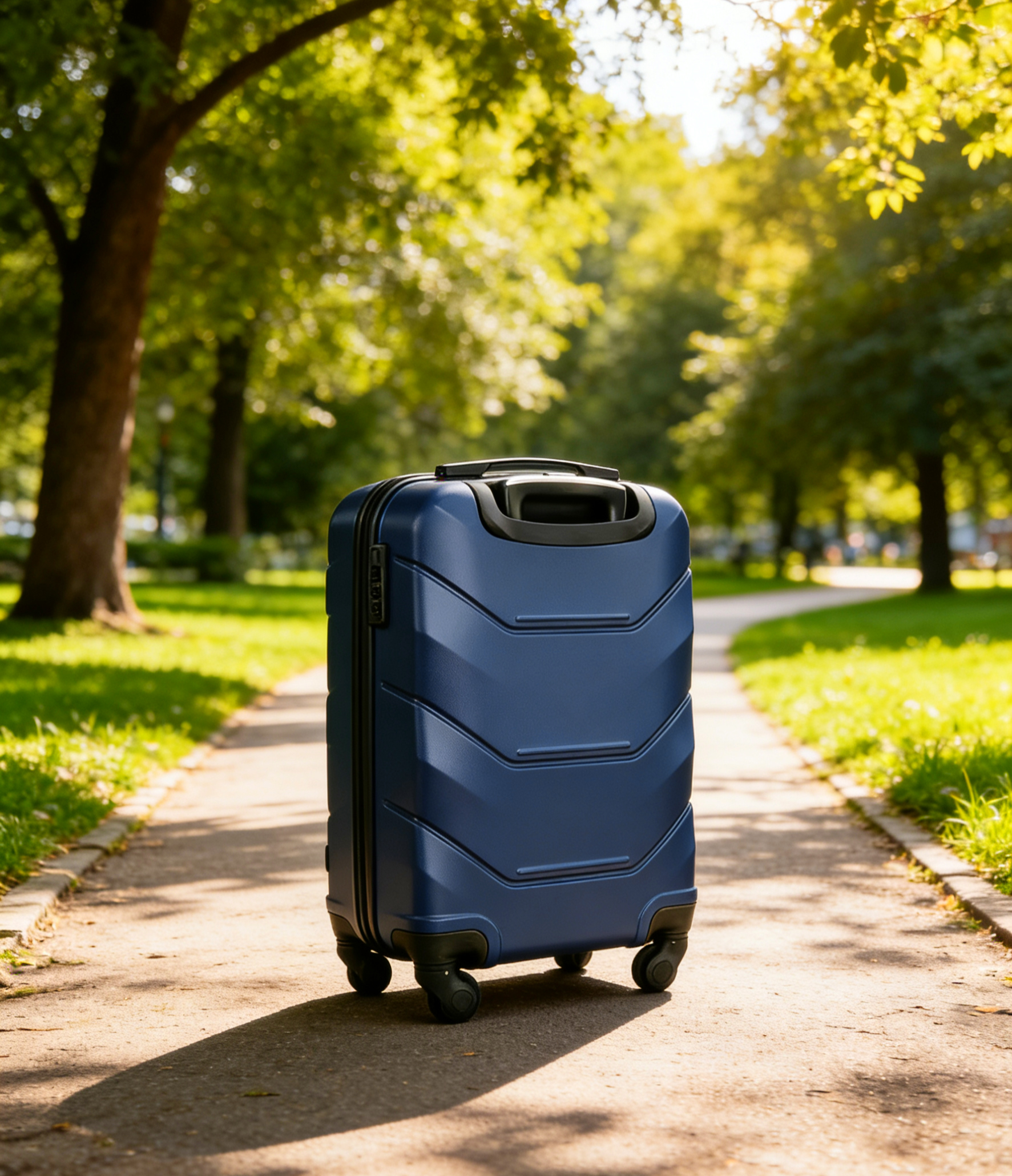 FREEDOM 3-Piece Lightweight ABS Hardside Luggage Set with Spinner Wheels – Blue Travel Suitcase (20/24/28 Inch)