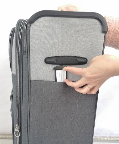 Lightweight Spinner Carry On with Silent Wheels fabric luggage