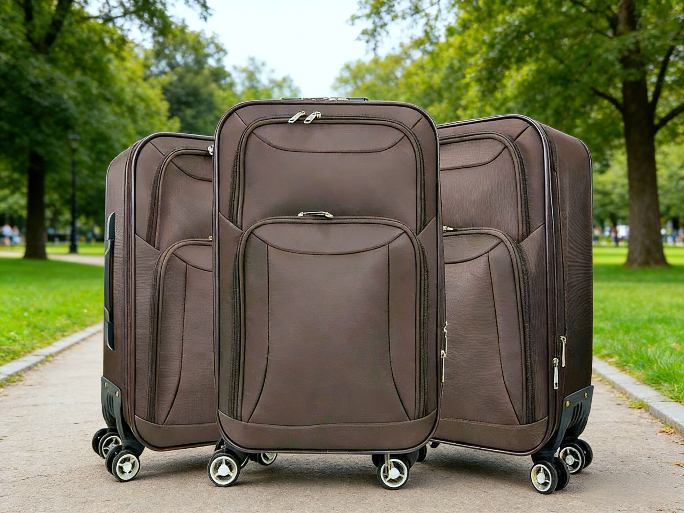 3-Piece Lightweight Expandable Travel Luggage Set