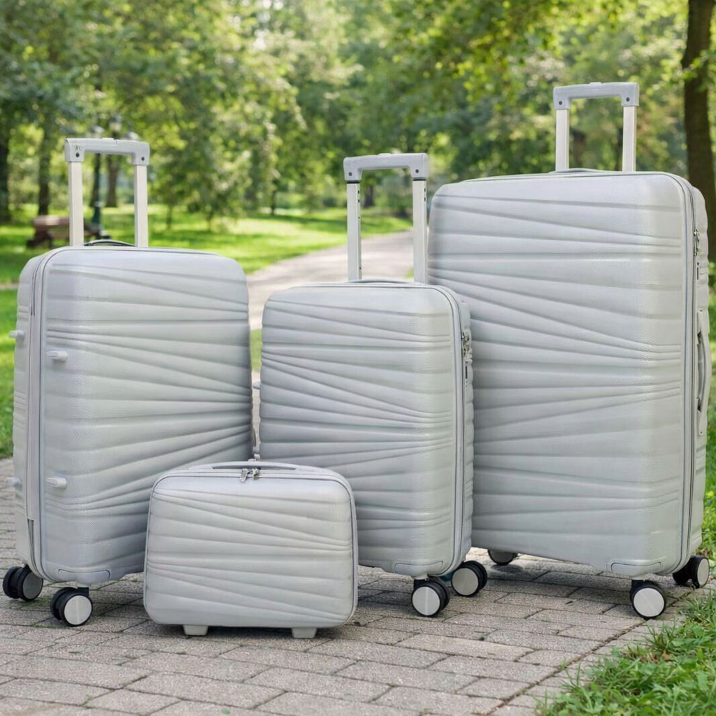 OEM Lightweight ABS Hard Shell 3 Piece Luggage Set Manufacturer