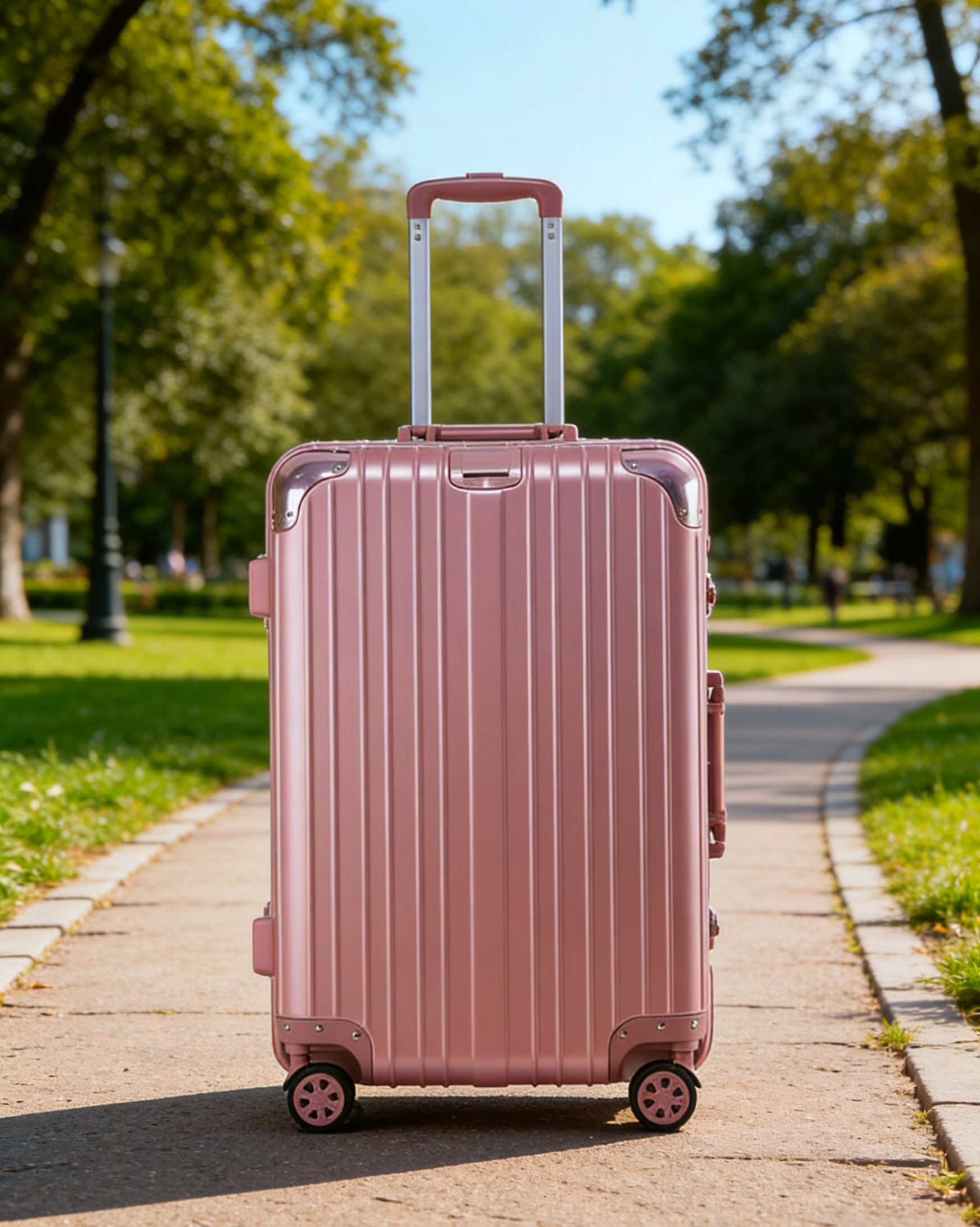 durable hard shell expandable 4 spinner wheels aluminum frame luggage
