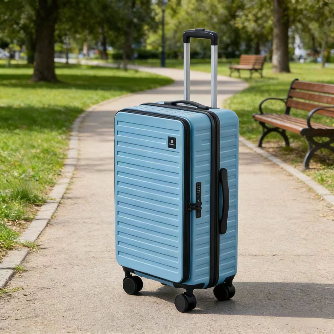 3-piece Hard Shell Travel Lightweight Suitcase with 4 Spinner Wheels