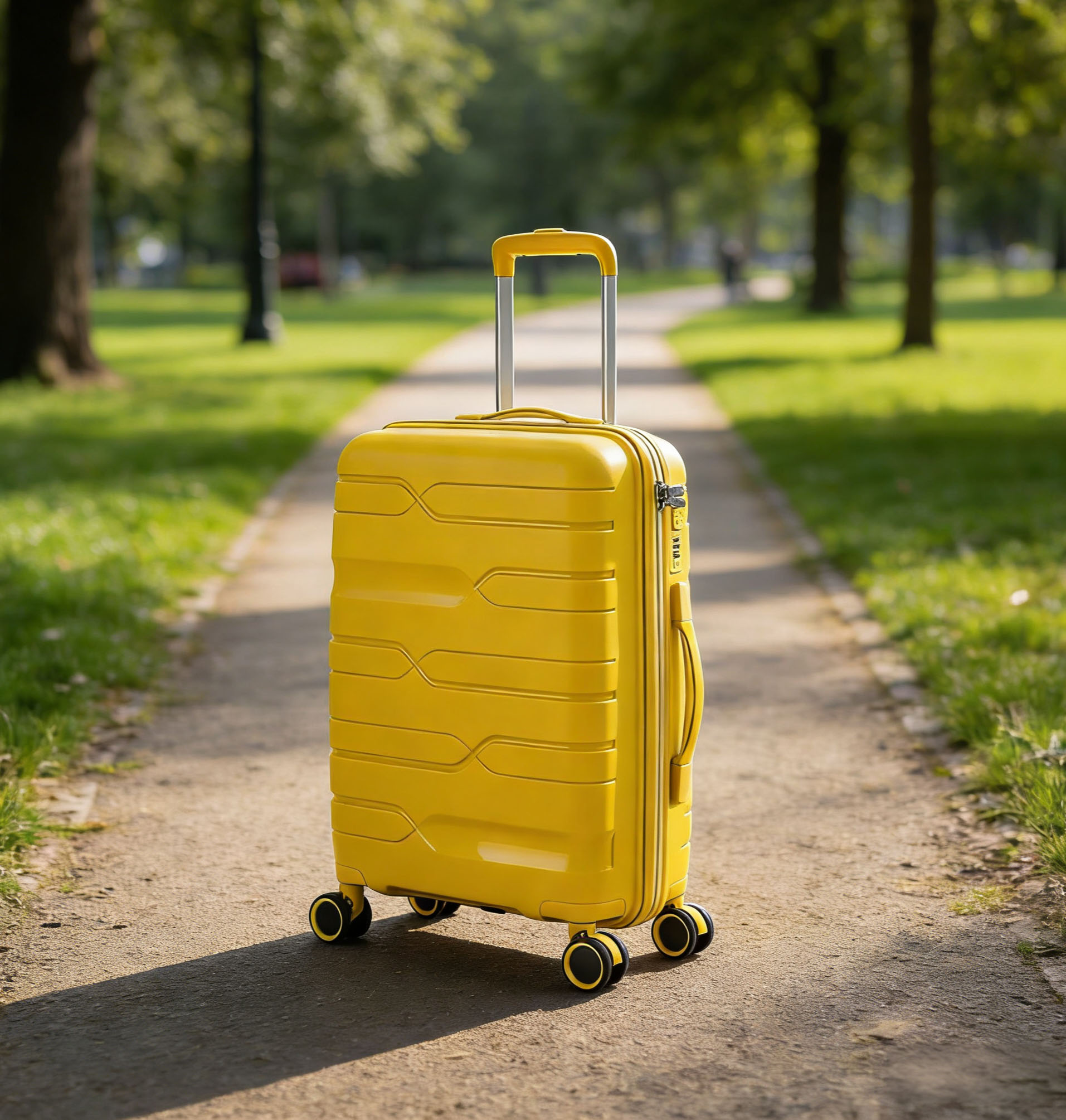 Lightweight PP Hard Shell Anti-Wear Travel Suitcase