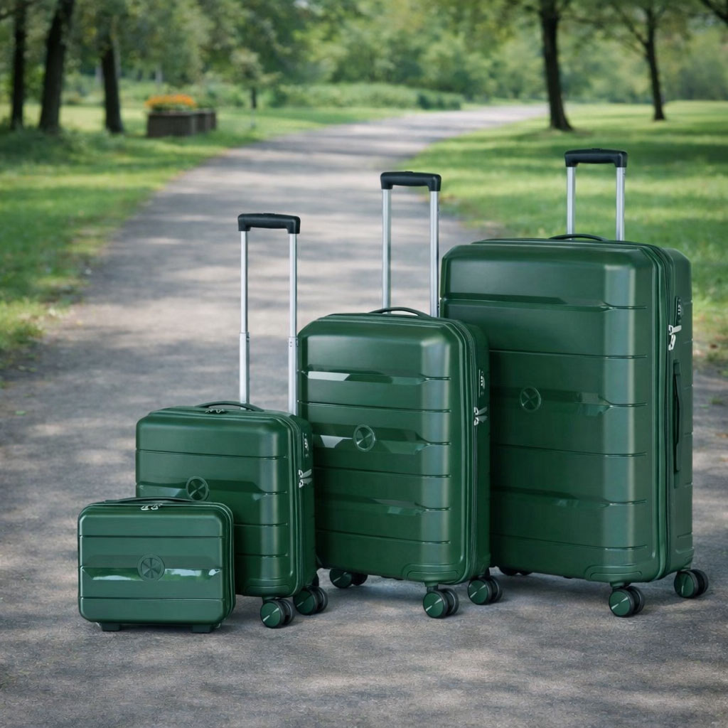 Premium 3-Piece Hard Shell Luggage Set with Silent Wheels & Durable Lightweight Design
