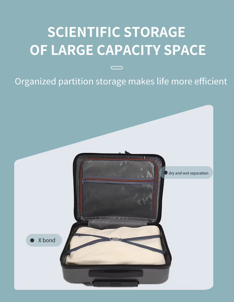 Sleek Travel Luggage Set Lightweight 3 Piece Hard Shell Suitcase with Spinner Wheels