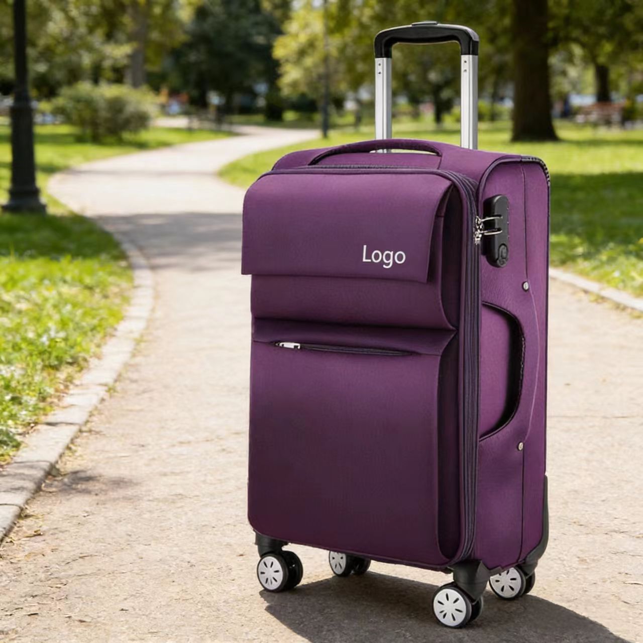 Large Capacity Travel Case Fabric Expandable Softside Luggage