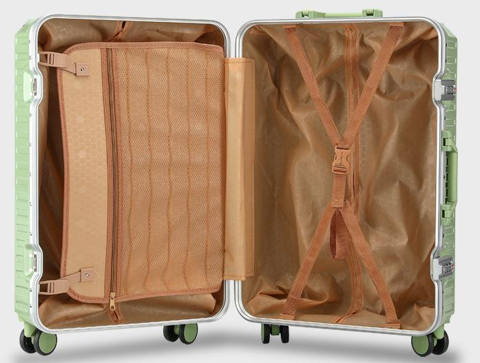 Lightweight Aluminum Frame hard shell Spinner Wheels  travel Luggage