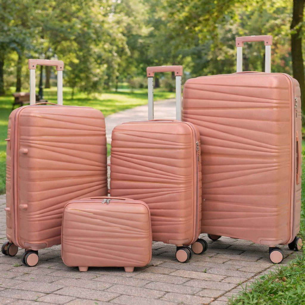 OEM Lightweight ABS Hard Shell 3 Piece Luggage Set Manufacturer