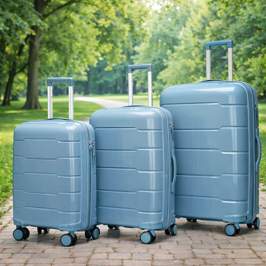 Expandable 3-Piece ABS Hardshell Luggage Set – Lightweight Durable Spinner Suitcases for Travel