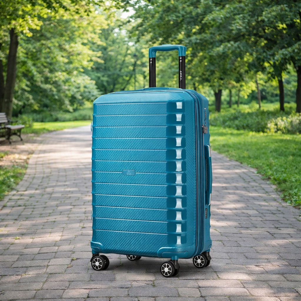 Custom 3-Piece Hard Shell Luggage Set with Anti-Scratch Finish | Lightweight Spinner Suitcase Supplier