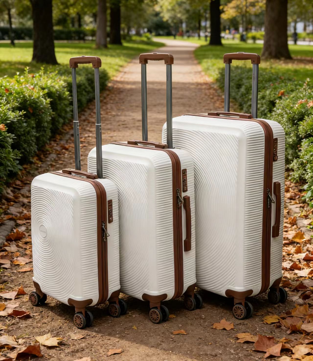 OEM Lightweight 3-Piece Expandable Hardshell Spinner Luggage Set with Custom Branding