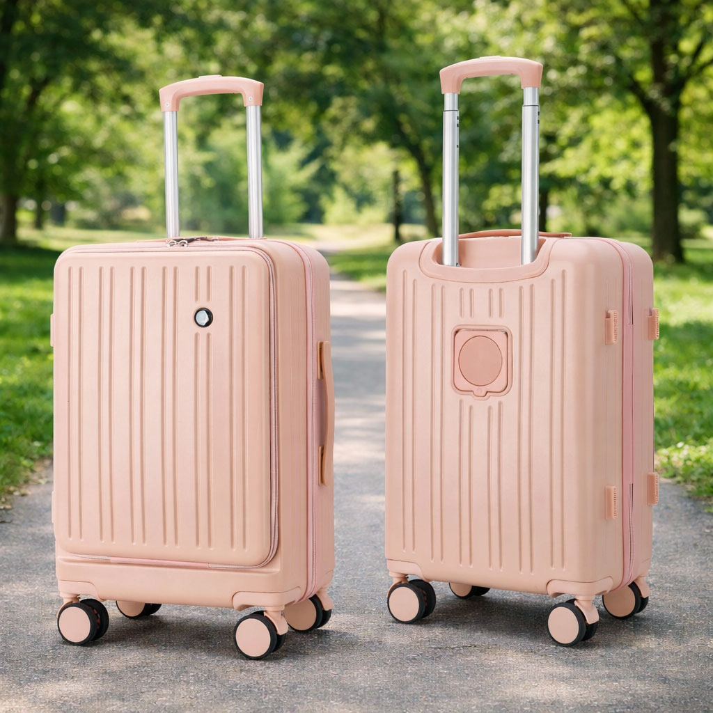 OEM Lightweight Durable Hard Shell Carry-On Suitcase with Silent 360° Spinner Wheels