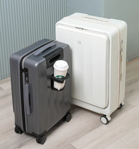 Innovative Cup Holder Grey White durable lightweight Travel luggage