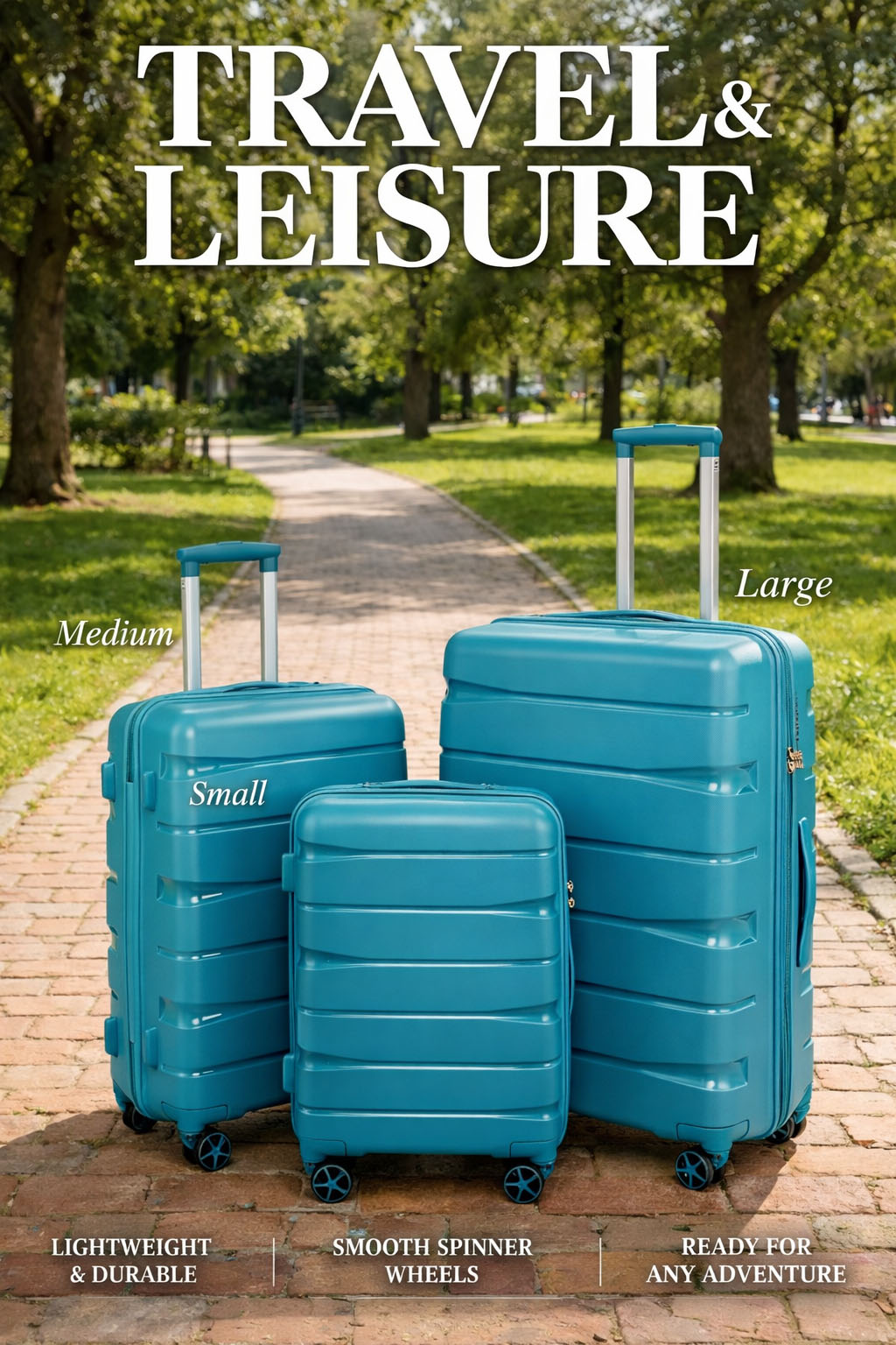 New Design PP Material Lightweight Spinner Suitcase
