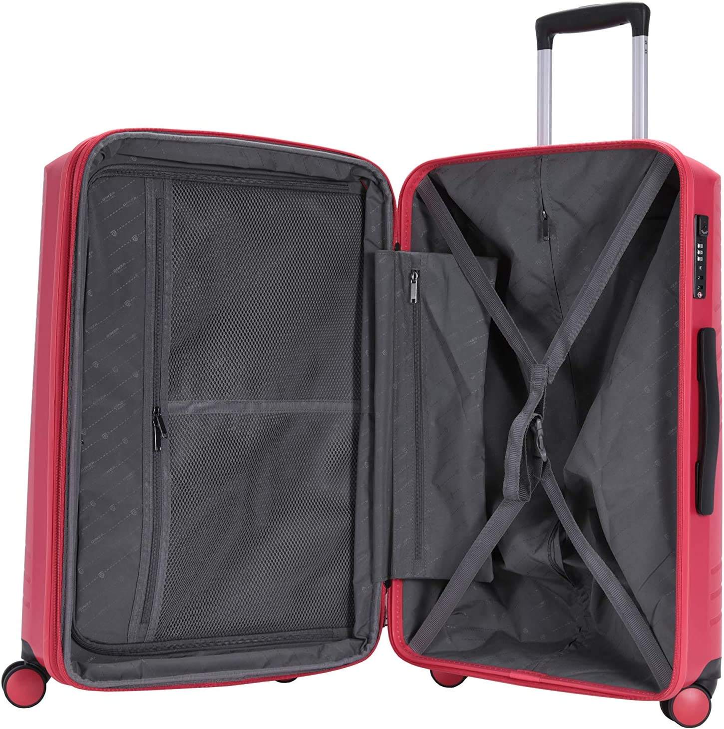 3 Piece Lightweight Hardshell Luggage Set with TSA Lock, Spinner Wheels Travel Suitcase