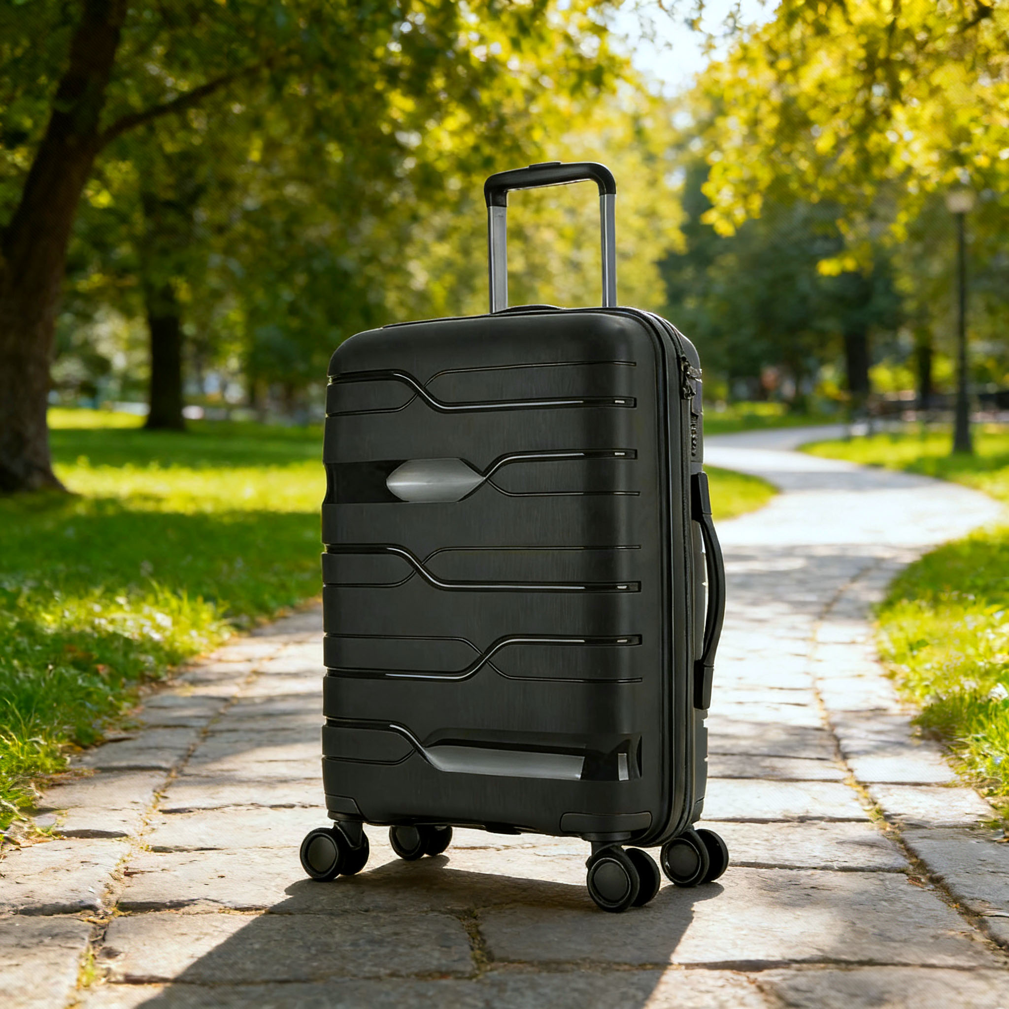 Lightweight PP Hard Shell Anti-Wear Travel Suitcase