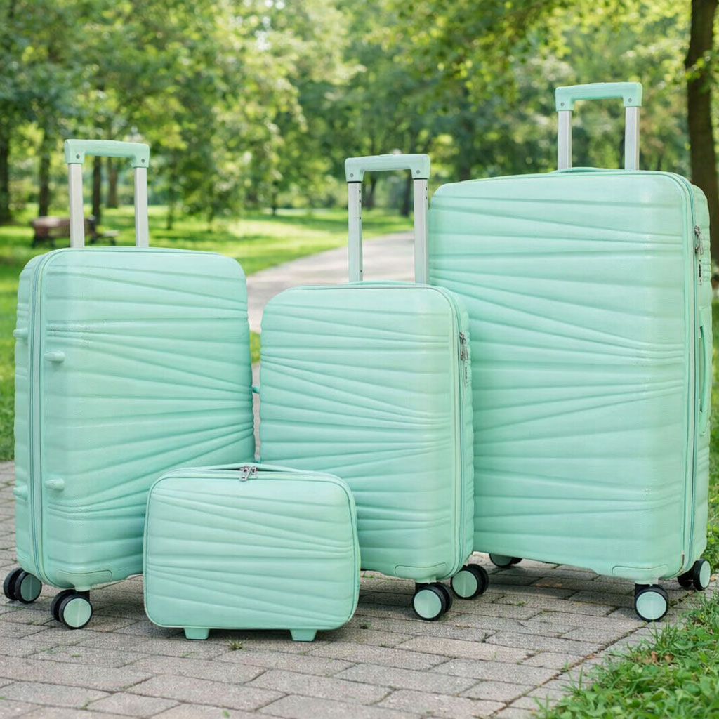 OEM Lightweight ABS Hard Shell 3 Piece Luggage Set Manufacturer