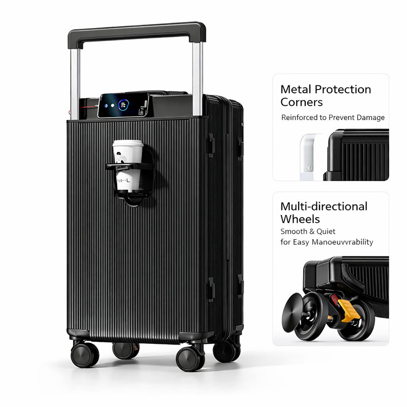 expandable travel carry on suitcase in black expandable travel carry on suitcase in black