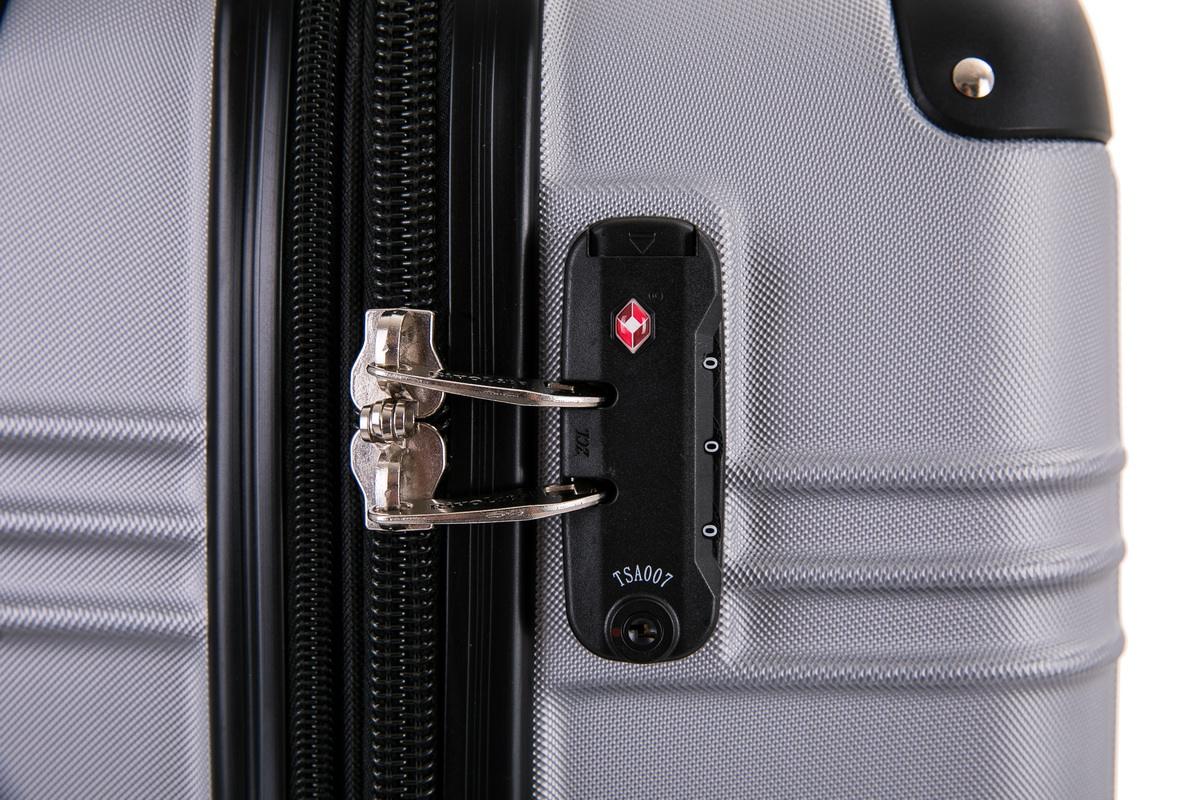 the secure TSA lock of travel size expandable hard shell luggage the secure TSA lock of travel size expandable hard shell luggage