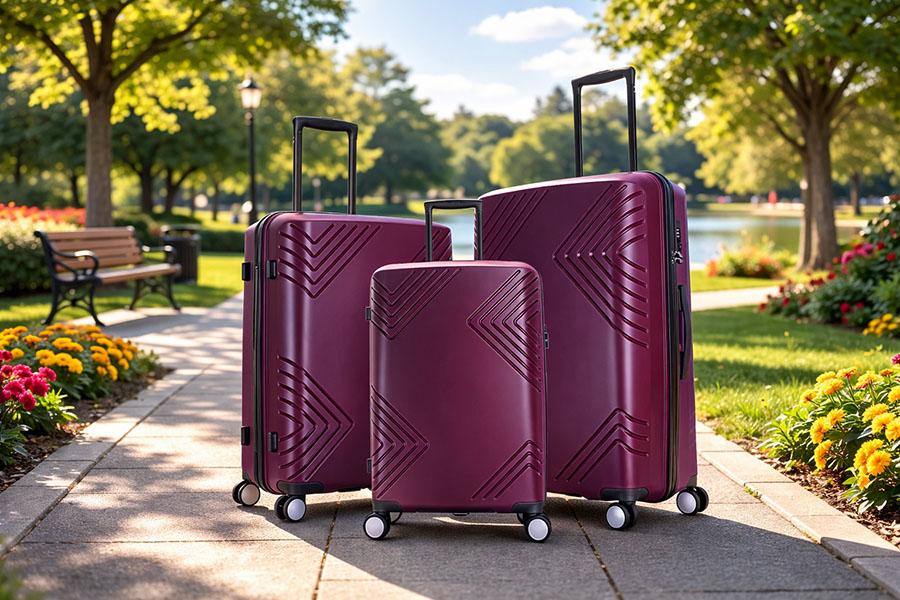 3 Piece Lightweight Hardshell Luggage Set with TSA Lock, Spinner Wheels Travel Suitcase