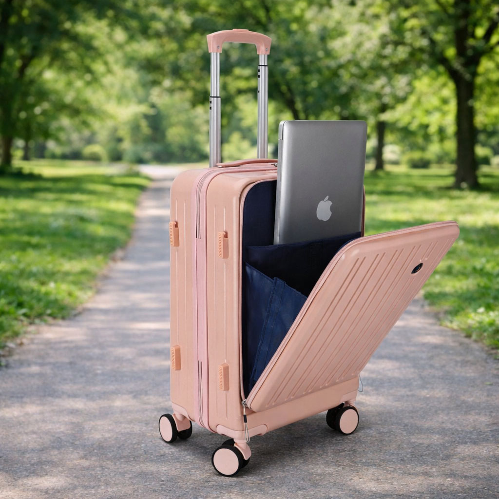 OEM Lightweight Durable Hard Shell Carry-On Suitcase with Silent 360° Spinner Wheels