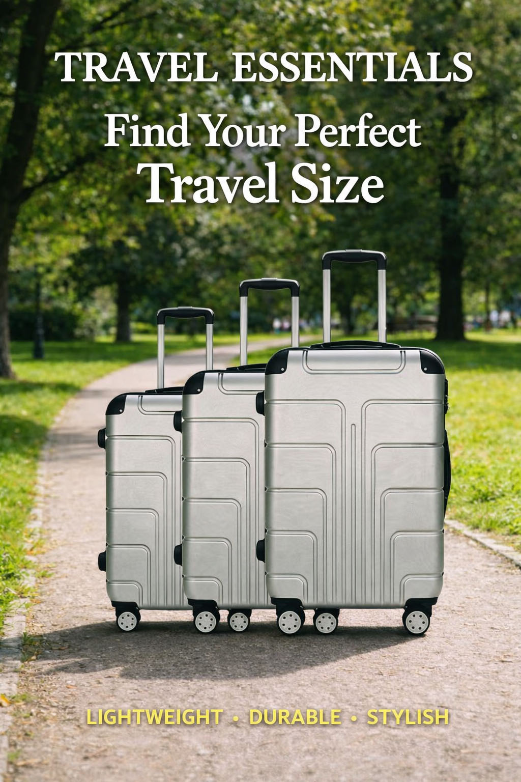 3-Piece TSA Lock Luggage with Corner Protection Luggage Set