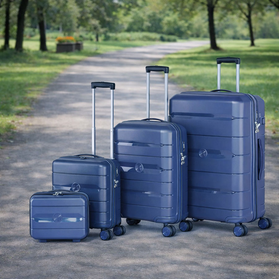Premium 3-Piece Hard Shell Luggage Set with Silent Wheels & Durable Lightweight Design