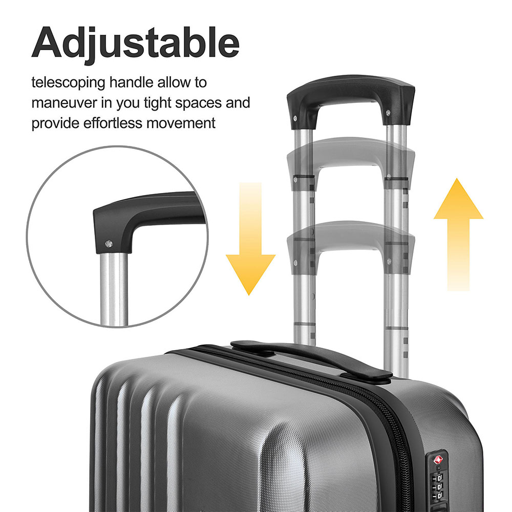 hard side suitcase set with wheels,telescopic pull rod allow to maneuver in you tight spaces and rrovide effortless movement hard side suitcase set with wheels,telescopic pull rod allow to maneuver in you tight spaces and rrovide effortless movement