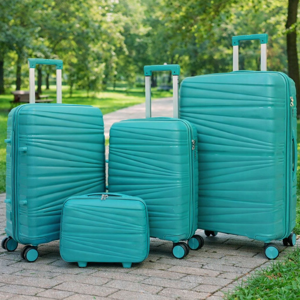 OEM Lightweight ABS Hard Shell 3 Piece Luggage Set Manufacturer