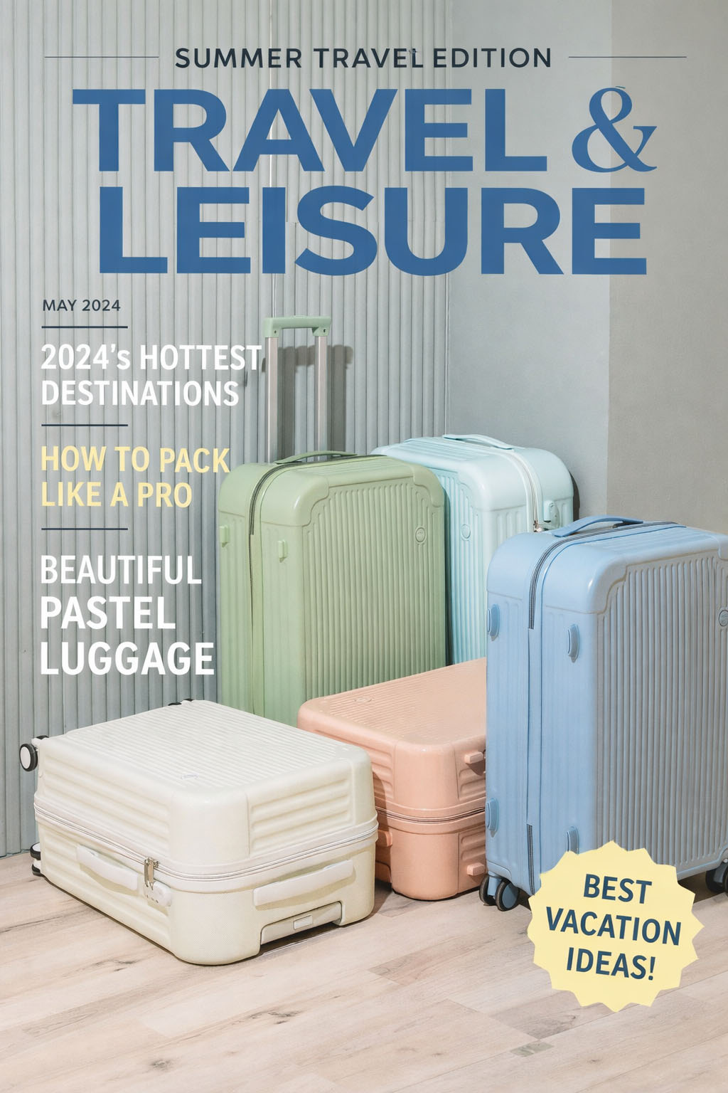 Pastel Color Travel Suitcase Collection ins luggage