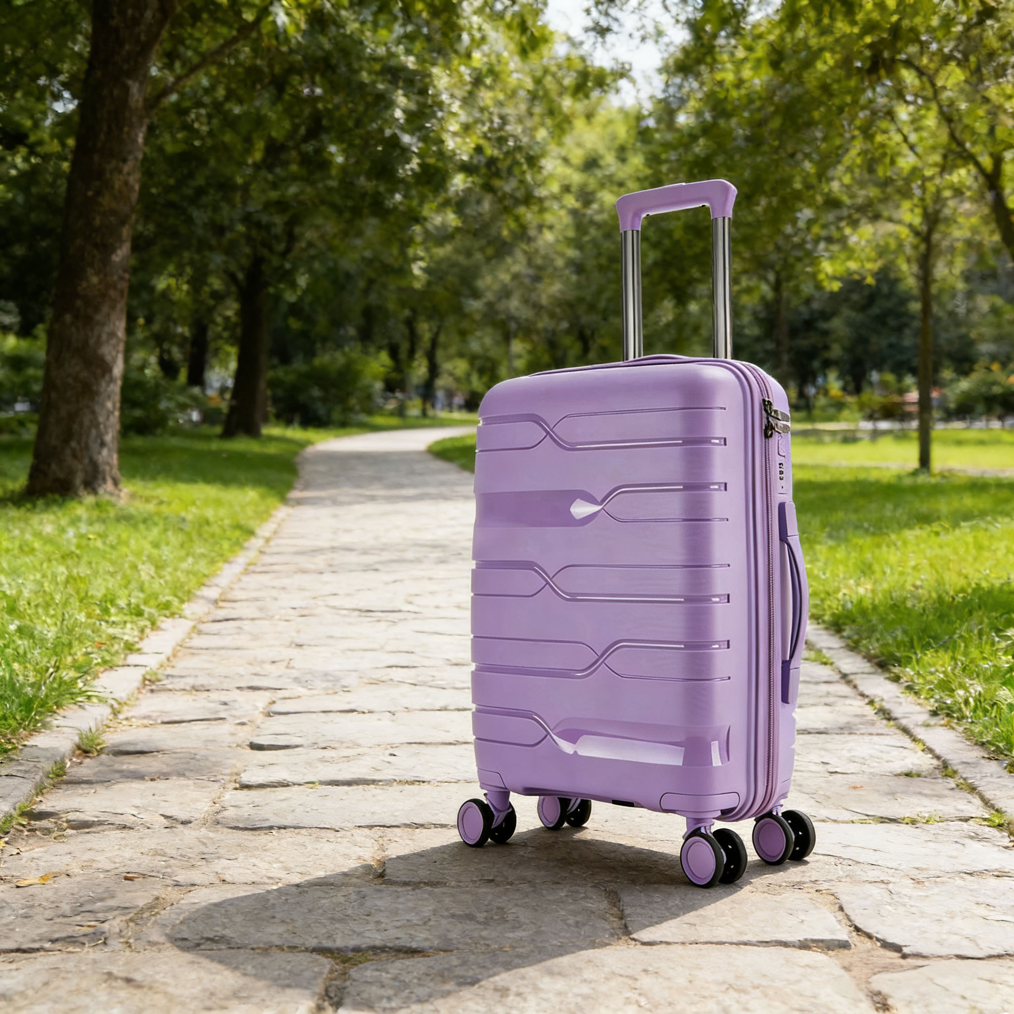 Lightweight PP Hard Shell Anti-Wear Travel Suitcase
