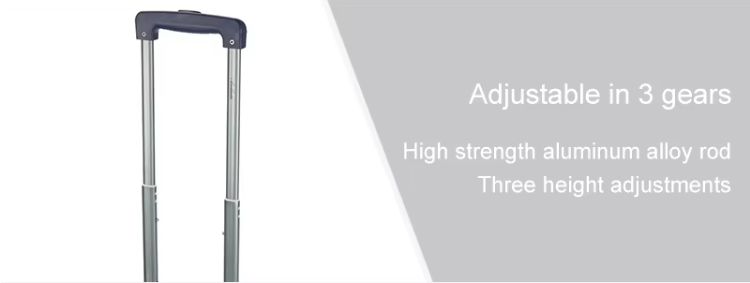 Polycarbonate Luggage Set,adjutable in 3 gears,high strength aluminum alloy pull rod,three height adjustments
