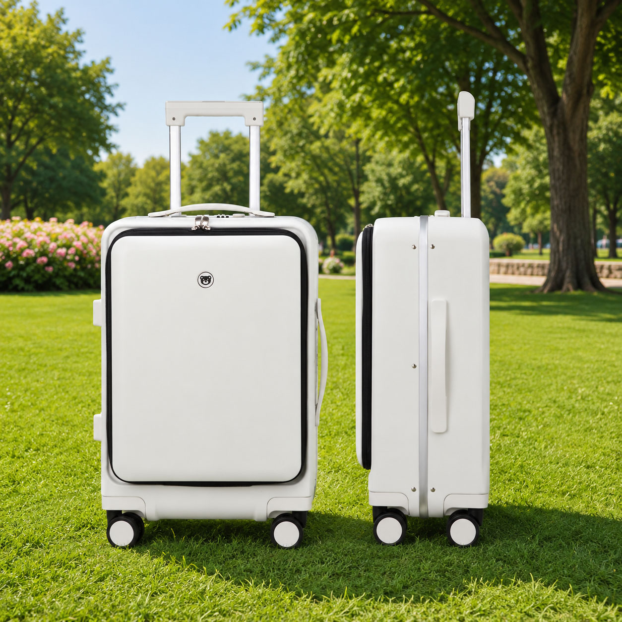 OEM Expandable Hard Case Carry-On Luggage with TSA Lock and Front Opening Pocket