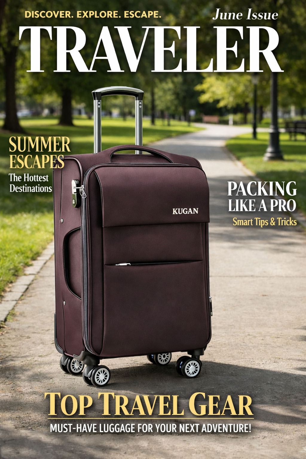 Large Capacity Travel Case Fabric Expandable Softside Luggage